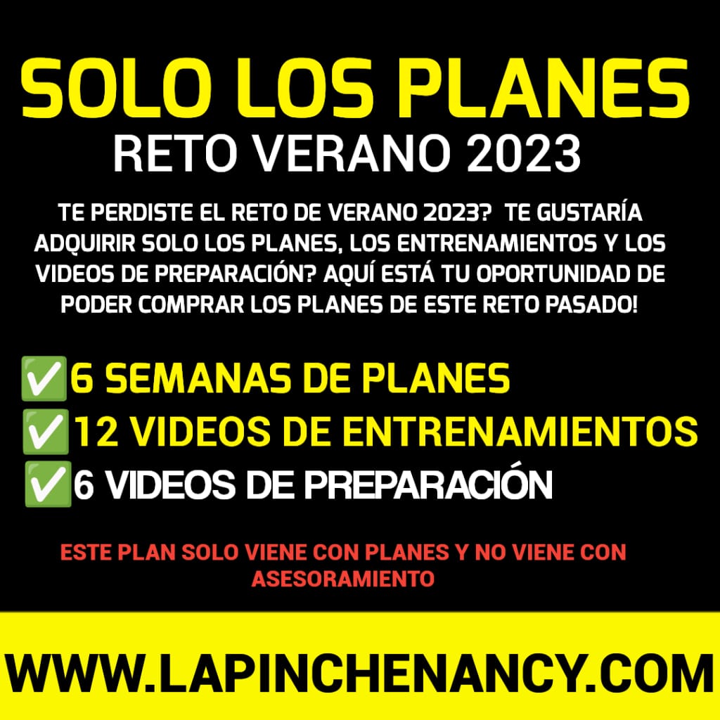 SOLO LOS PLANES DE RETO VERANO 2023